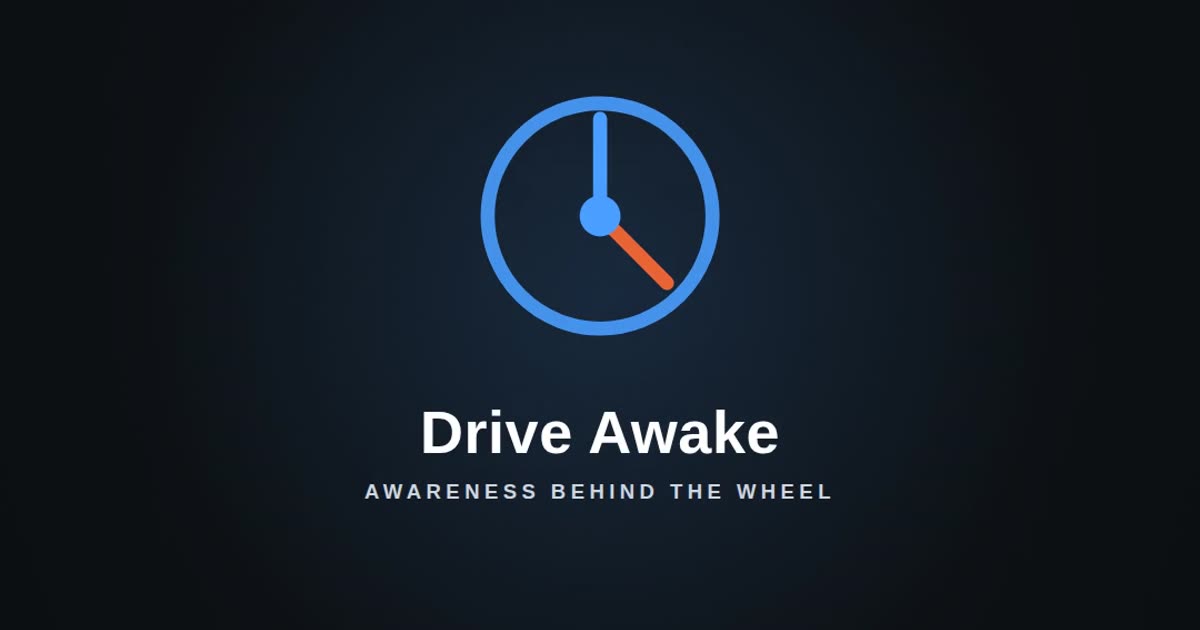 The Drive Awake dial: the blue hand of alertness and the orange hand of the threshold.