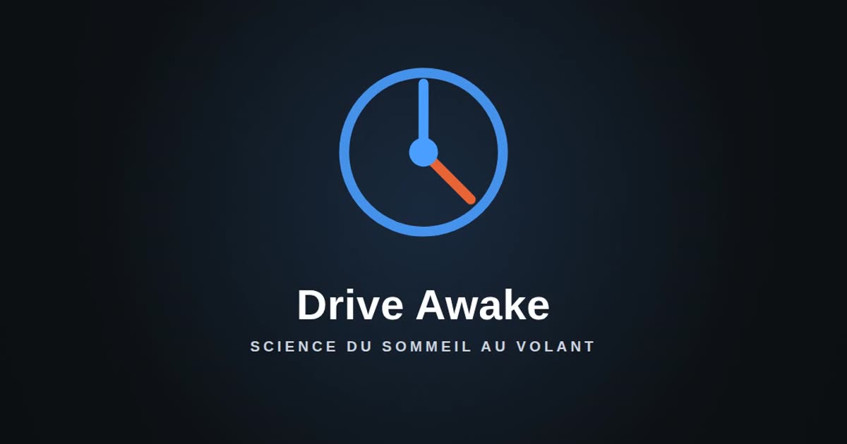 Le cadran de Drive Awake : l'aiguille bleue de la vigilance et celle, orange, du seuil.