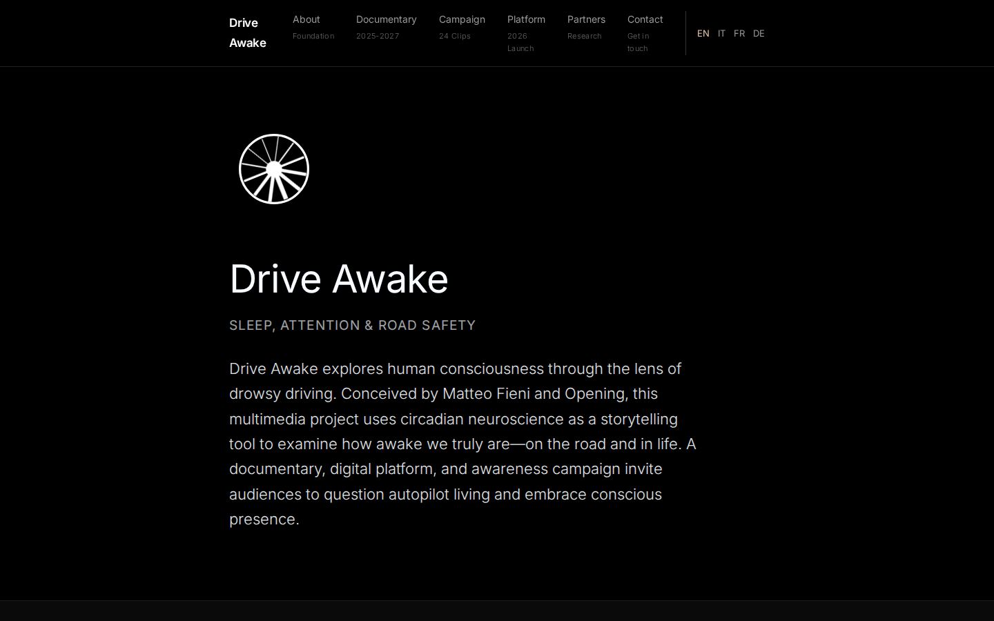 A temporary website, in English, 13 January 2026