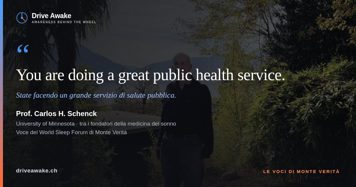 Carlos H. Schenck nel parco di Monte Verità, con la sua frase: You are doing a great public health service.